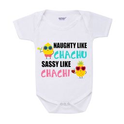 KNITROOT Infant Kids White Typography Printed Cotton Bodysuit-image-100