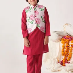 pspeaches Boys Printed Regular Kurta with Pyjamas-45