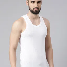 Force NXT Men White Pack of 3 Assorted Innerwear Vests MNFF-141 image 2