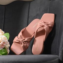 CLOG LONDON Knotted Open Toe Block Heels-15