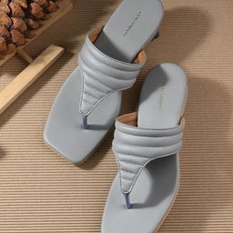 CLOG LONDON T-Strap Square Toe Block Heels-53