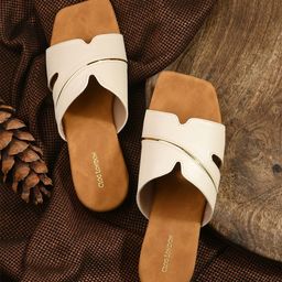 CLOG LONDON H-Strap Open Toe Flats-44