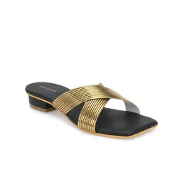 CLOG LONDON Textured Cross Strap Block Heels image 4