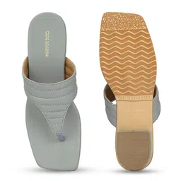 CLOG LONDON T-Strap Square Toe Block Heels image 5