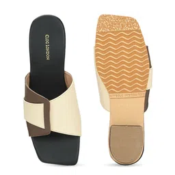 CLOG LONDON Colourblocked Open Toe Block Heels image 4