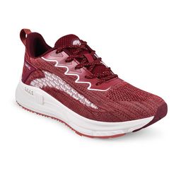 Campus Men Maroon Mesh Running Sports Shoes-17