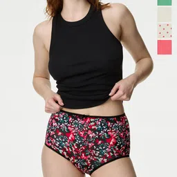 Marks & Spencer Pack Of 5 Printed Basic Briefs-picture-0