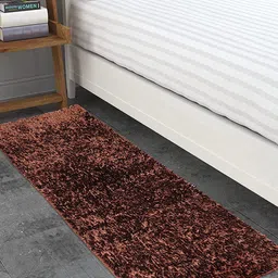 Bajo's Golssy Brown Anti-Skid Bedside Runner-52
