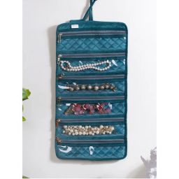 Nestasia Green Foldable Jewellery Organiser Roll 10x20 Inch-picture-18