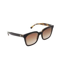 NUMI Unisex Brown Lens & Black Full Rim Square Sunglasses INTENSO-image-53