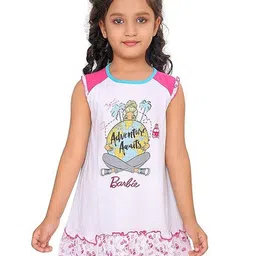 Barbie Girls Printed Pure Cotton Nightdress-picture-47