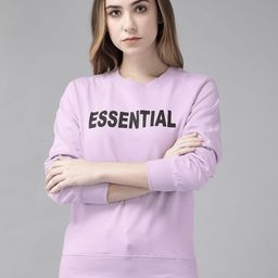 The Dry State Women Lavender Printed Sweatshirt-image-51
