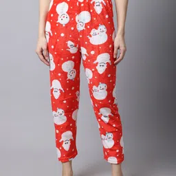 TAG 7 Women Graphic Printed Velvet Lounge Pants-picture-44