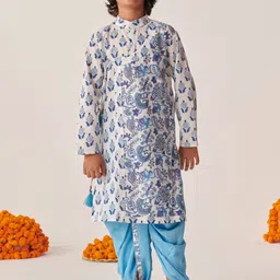 pspeaches Boys Floral Printed Regular Kurta with Dhoti Pants-picture-55