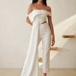 Lea Clothing Co. Off-Shoulder Top With Trousers-image-30