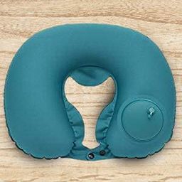 Mishrit Foldable Travel Pillow That can be inflated at The Push of a Button (Gray) image 4