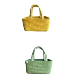 JASMEY HOMES Set of 2 Multi-Color Storage Baskets-picture-39