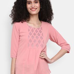 V-Mart Embellished Pleated Top-image-31