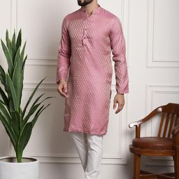 SOJANYA Ethnic Motifs Regular Kurta With Churidar & With Nehru Jacket image 4
