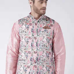 Hangup Men Printed Nehru Jackets-picture-18