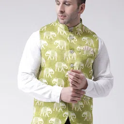 Hangup Men Printed Nehru Jackets-picture-10