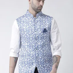 Hangup Men Printed Woven Nehru Jackets-picture-41
