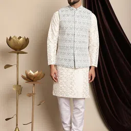 Anouk Embroidered Nehru Jacket image 2