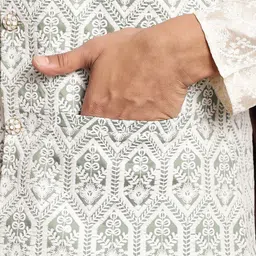 Anouk Embroidered Nehru Jacket image 4