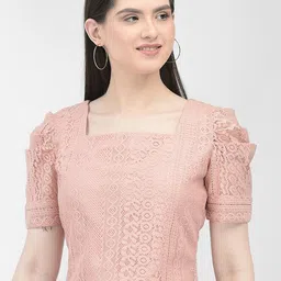 Eavan Square Neck Puff Sleeve Net Top-image-48