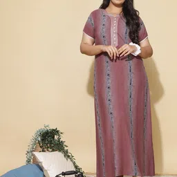 9shines Label Tropical Printed Maxi Nightdress-image-20