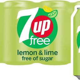 generic 7 UP Sugar Free a refreshing, crisp lemon-lime flavored soft drink that is sweetened with artificial sweeteners 330 ml (Pack Of 8) image 1