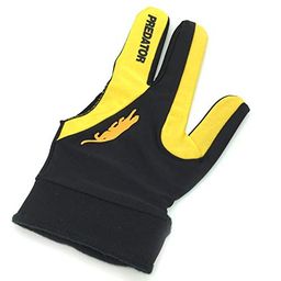 Laxmi Ganesh Billiard Snooker and Pool Gloves Heavy Quality by Predator (Yellow & Black) image 3