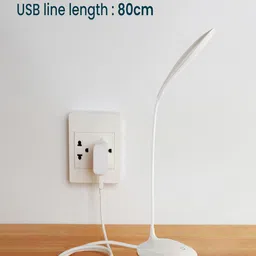 Kuber Industries White Water Drop Base Table Lamp image 4