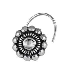 Abhooshan Sterling Silver Stud Nosepin-image-3