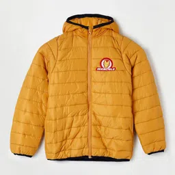 Fame Forever by Lifestyle Boys Mustard Lightweight Puffer Jacket-image-49