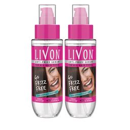 Livon 2 Pcs Hair Serum for Frizz-free Smooth Hair With Argan Oil & Vitamin E - 100ml Each-35