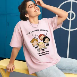 Bewakoof x OFFICIAL THE OFFICE MERCHANDISE Graphic Printed Oversized T-shirt-22