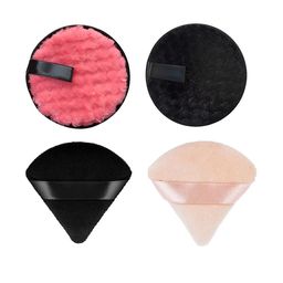 Facejewel Latex Free Set Of 2 Round Makeup Remover Pads & 2 Triangle Beauty Blender-9
