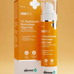 The Derma co. 1% Hyaluronic Sunscreen Aqua Ultra Light Gel With UVA & B Protection - 50g image 3