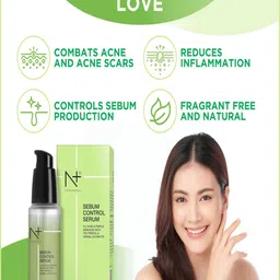N Plus Professional Sebum Control Face Serum with Tea Tree Oil & Herbal Extracts - 30 ml image 4