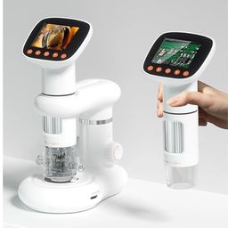 LEROKAS Wireless Handheld Digital Microscope with 2" LCD Screen,1000X Pocket Microscope for Kids with 8 LED Lights,Portable Microscope for Adults with Stand-EPL-1018IM. image 2