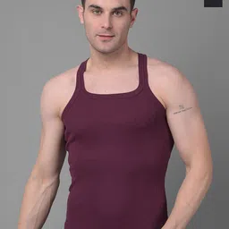 Dollar Bigboss Men Pack of 2 Combed Cotton Racerback Styled Gym Vest MBB-01-PO2-CO1-S24-54