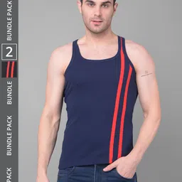 Dollar Bigboss Pack Of 2 Racerback Styled Gym Vest-picture-43