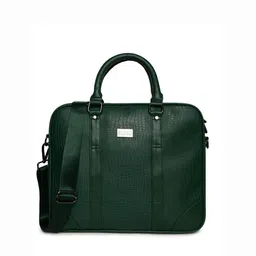 KLEIO Unisex Croco Textured Laptop Bag-image-7