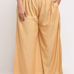 TAG 7 PLUS Women Beige Flared Ethnic Palazzos-18