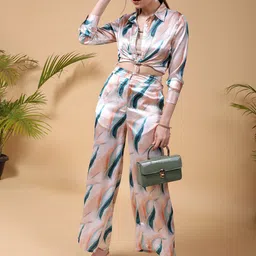Freehand by The Indian Garage Co Abstract Printed Shirt & Trouser Co-Ords-picture-6