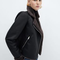 MANGO Women Faux Leather Biker Jacket-picture-27