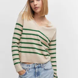 MANGO Full Sleeves Striped Pullover-picture-47