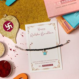 EL REGALO Baby Nazaria Charm Rakhi With Roli Chawal & Greeting Card-30