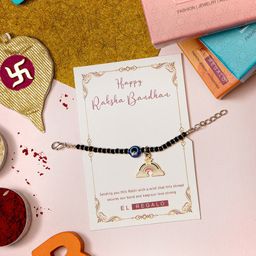 EL REGALO Evil Eye Charm Rakhi for Baby and Infants With Roli Chawal Rakhi Card-12